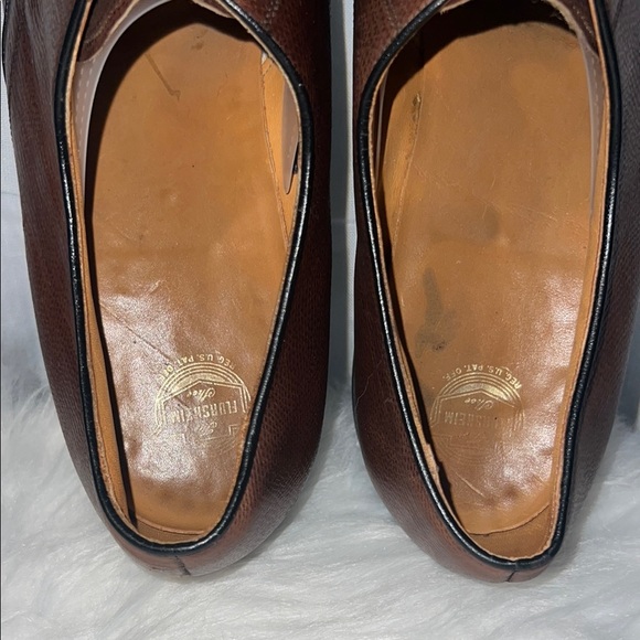 Deadstock Vintage 60s 1968 Florsheim 31714 The Laurel Brown Apron Front Shoe 12B - Picture 4 of 6